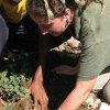 Planting together Helen Pheasey in ABSV Burundi